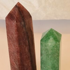 Strawberry Quartz Points